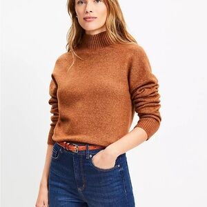 LOFT Warm Brown Turtleneck Sweater